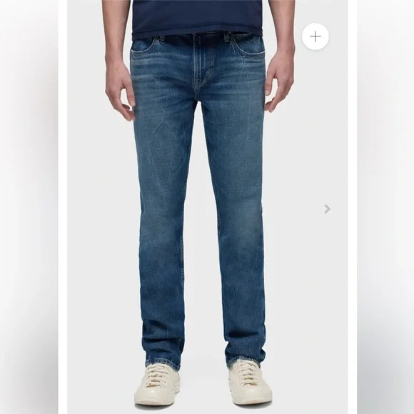 Hudson Men’s Blake Slim Straight Jean 30 Light Medium Wash - Picture 2 of 11